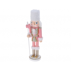 Wooden pink nutcracker with...