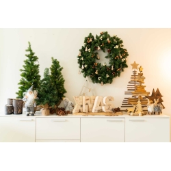 Wooden Christmas tree with star 60cm