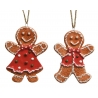 3 gingerbread hanging lights 11cm