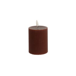 3 bougies LED brune - 9cm