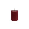 3 bougies LED rouge - 9cm