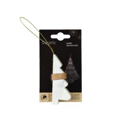 Sapin papier blanc - 8cm