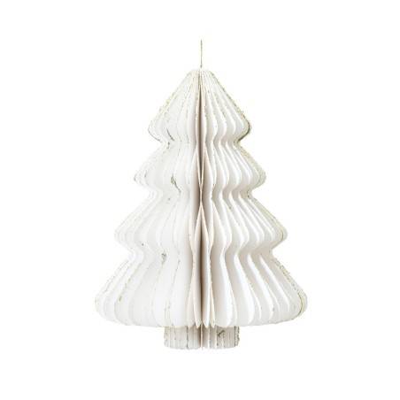 White paper Christmas tree - 8cm