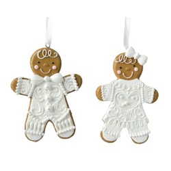 2 Polyresin Gingerbread