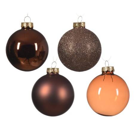 Classic Christmas ornaments, espresso