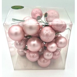 Mix Boules de Noël - rose...