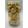 20 Golden Glass Balls