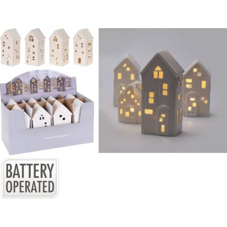 Assortiment Scandinavische huisjes met LED