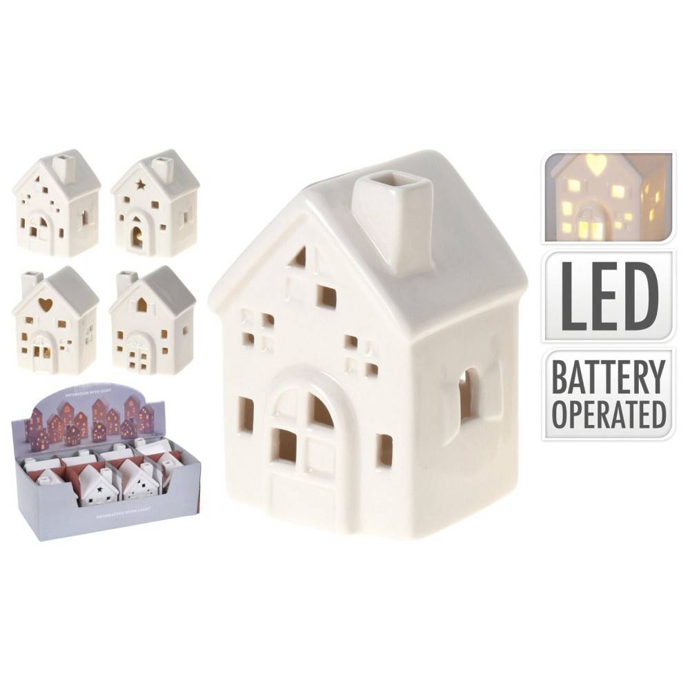 Assortiment de maisons scandinave avec led