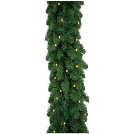 Artificial Garland Dakota & light 270cm