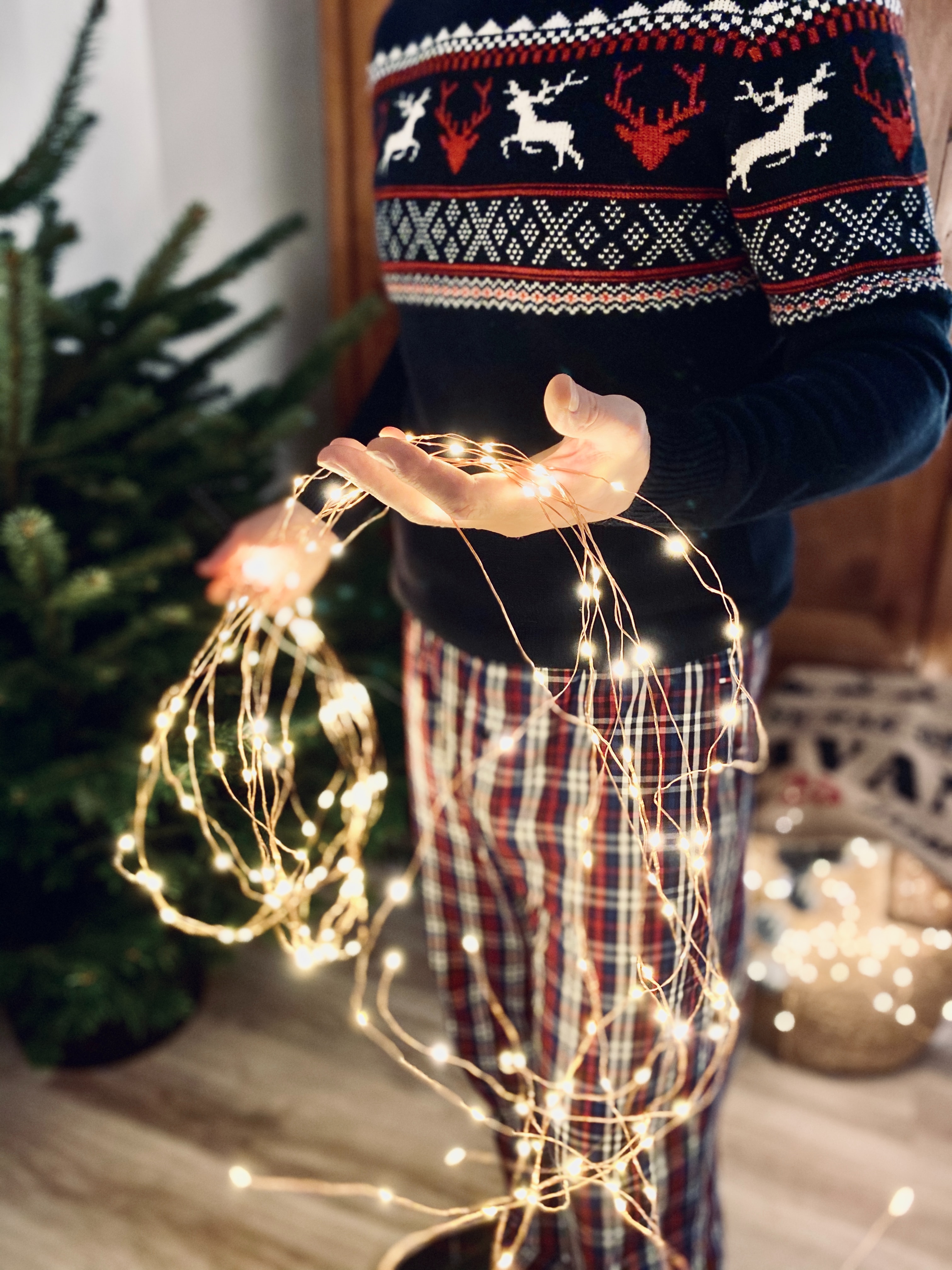 Guirlande lumineuse  Bougies pour sapin de Noël LED & bougies de